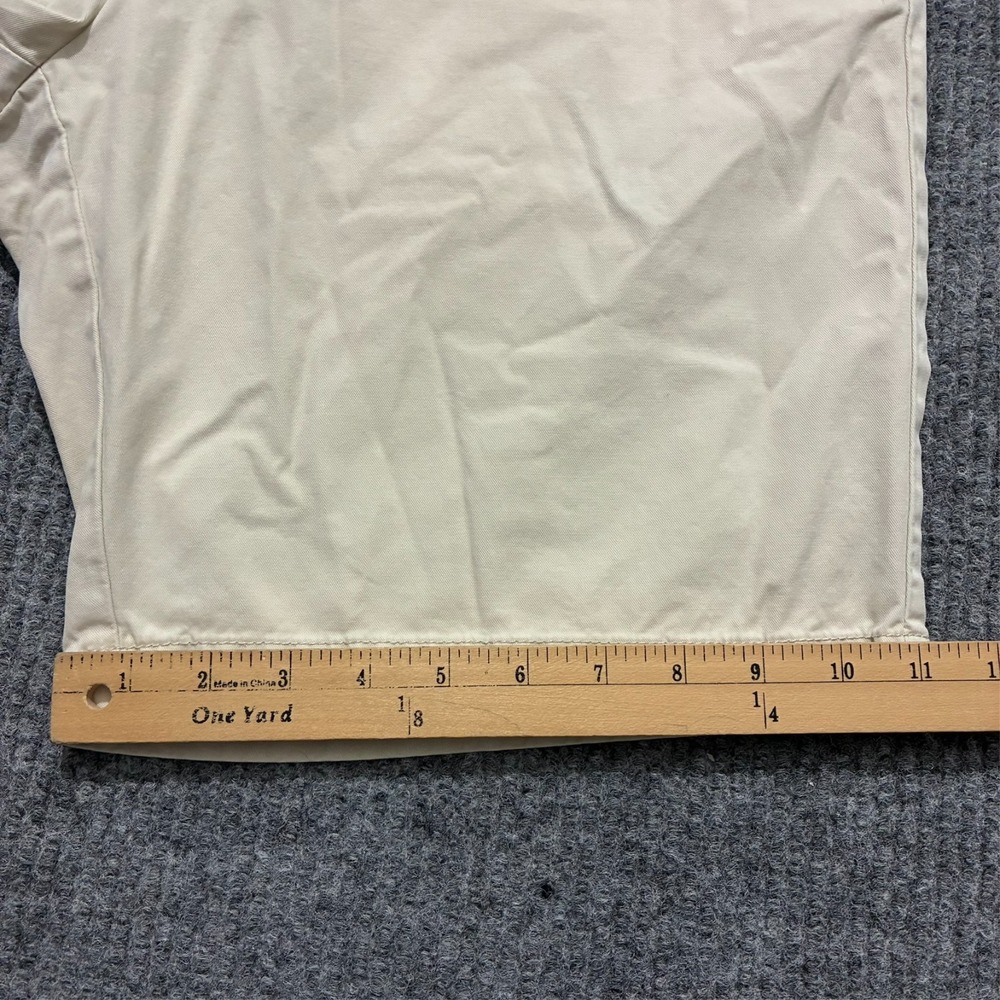 Tommy Hilfiger Mens Chino Shorts Size 36 Beige Cotton Flat Front Mid Rise - Picture 5 of 9
